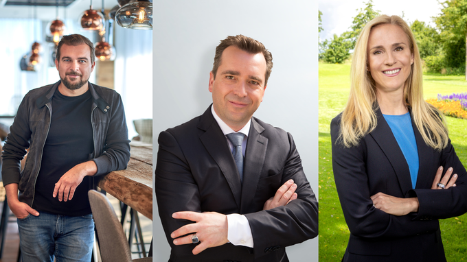 © FotoMayer (links), FCR Immobilien AG (Mitte) | Alois Erl Jun., Falk Raudies, Isabel Hopp (v.l.n.r.)  